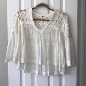 Free People Crop Blouse
